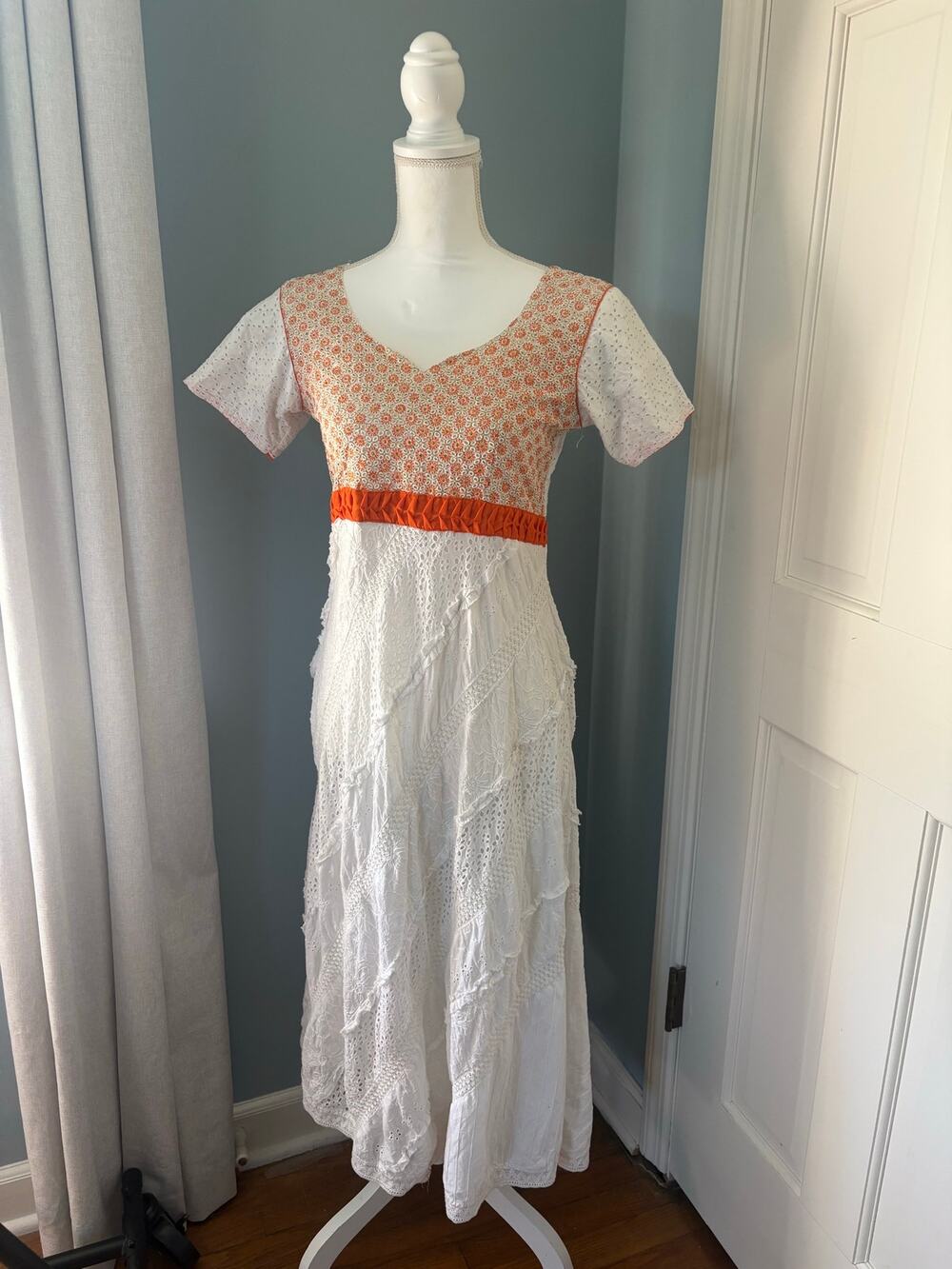 VTG 70s boho lace dress